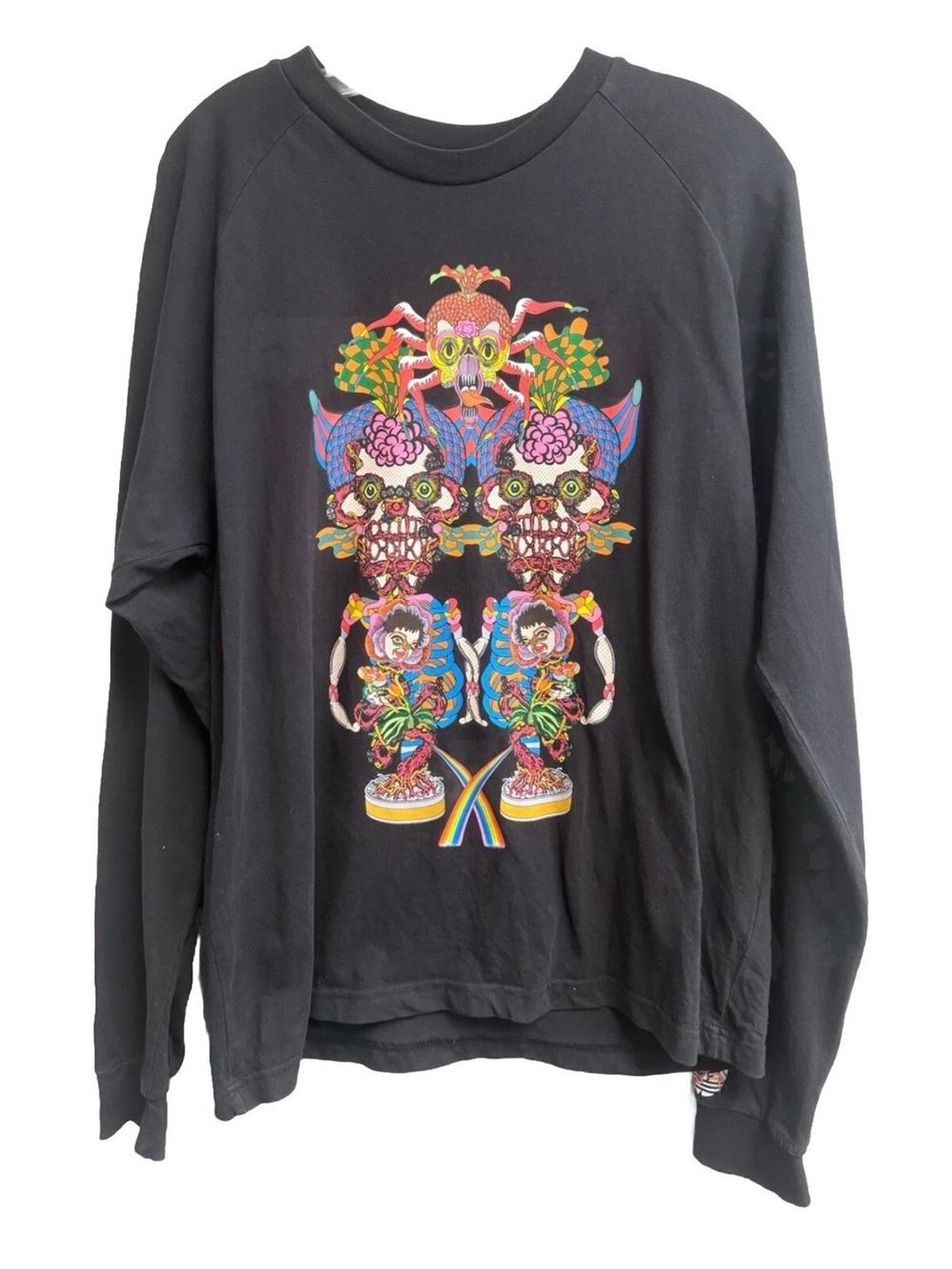 adidas x reiichi Tanaami Black Crewneck Sweatshirt Skull Graphic men’s large